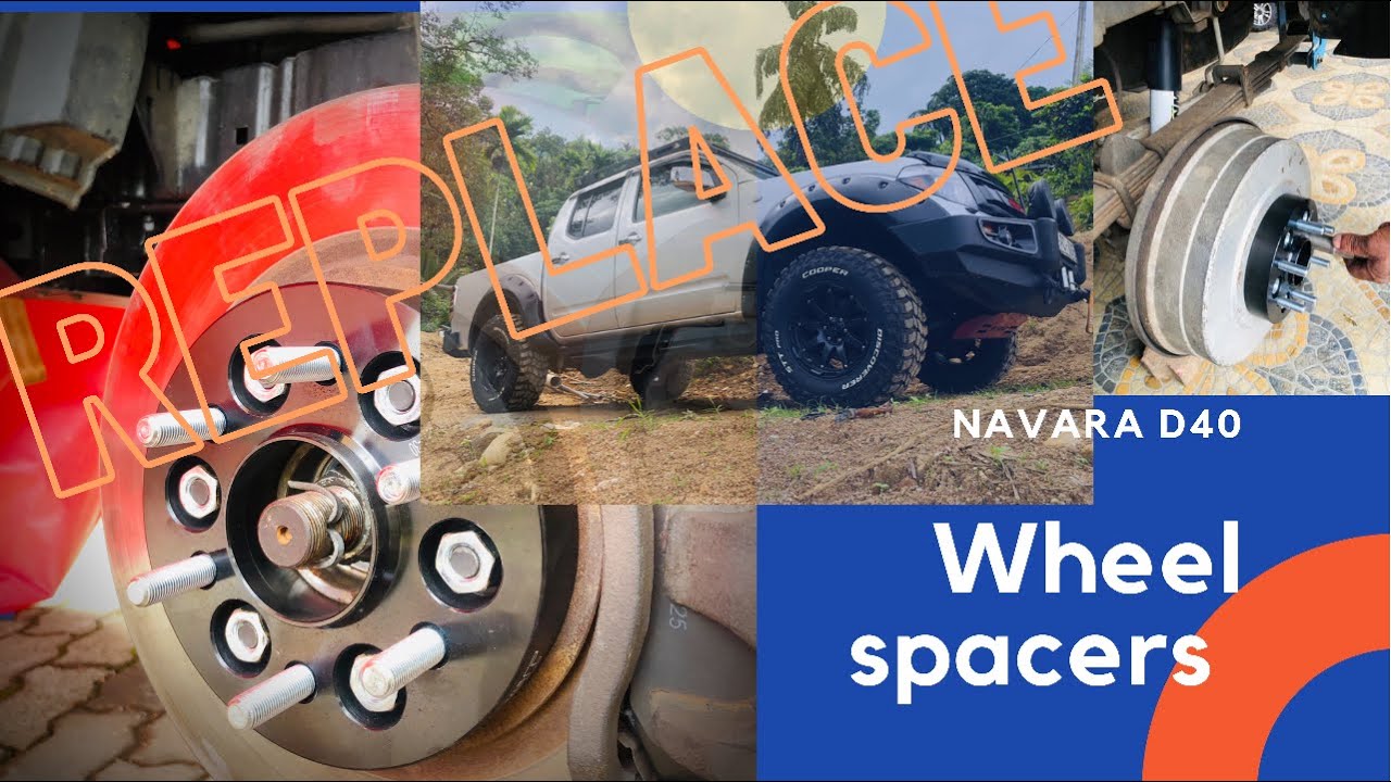 Как установить колесные проставки на Nissan Navara D40