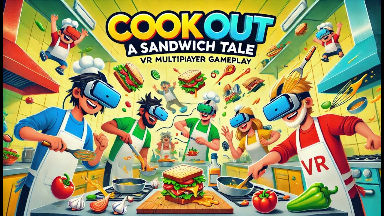 Cook Out VR Multiplayer Gameplay | Hilarious Cooking Chaos in Virtual Reality!