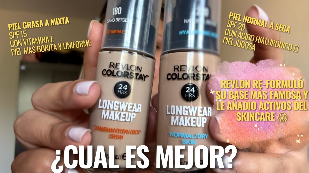 Probando la nueva base de maquillaje COLORSTAY de REVLON versión mejorada (SKINCARE) | Soria Beauty