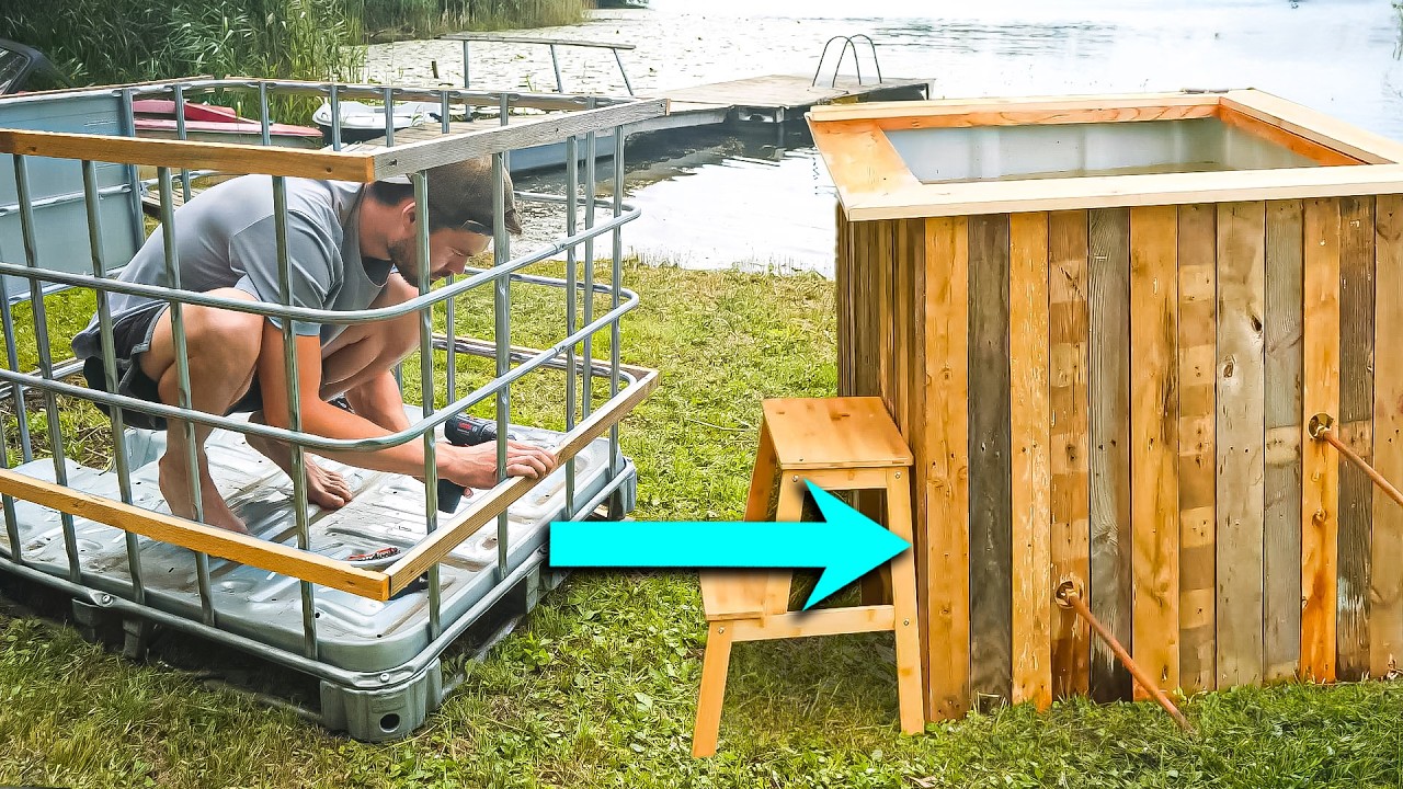 Turn Your Old Water Tank Into a Stunning Outdoor Tub