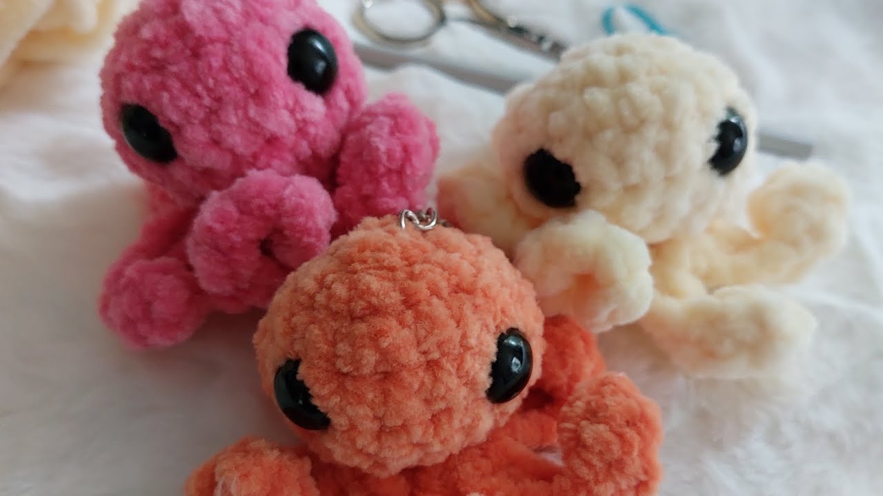 Ohje video virkattuun mini mustekalaan!🐙