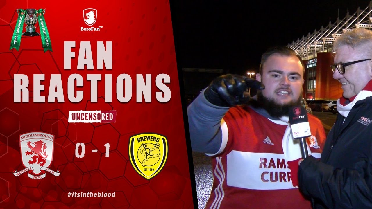 YOU ARE A ******* EMBARRASSMENT!! | FAN REACTIONS | Middlesbrough 0 Burton Albion 1