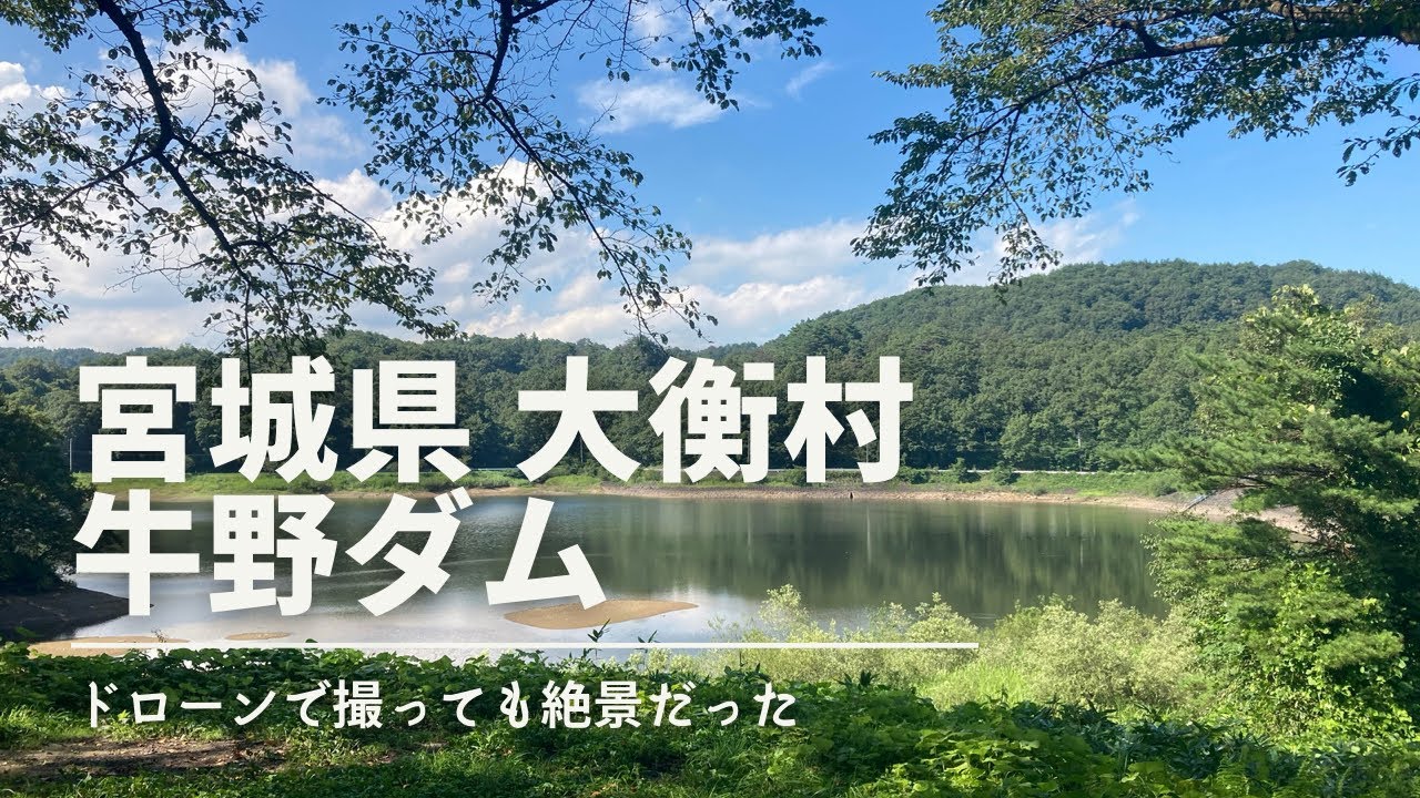 【絶景ドローン】牛野ダム | 宮城県大衡村