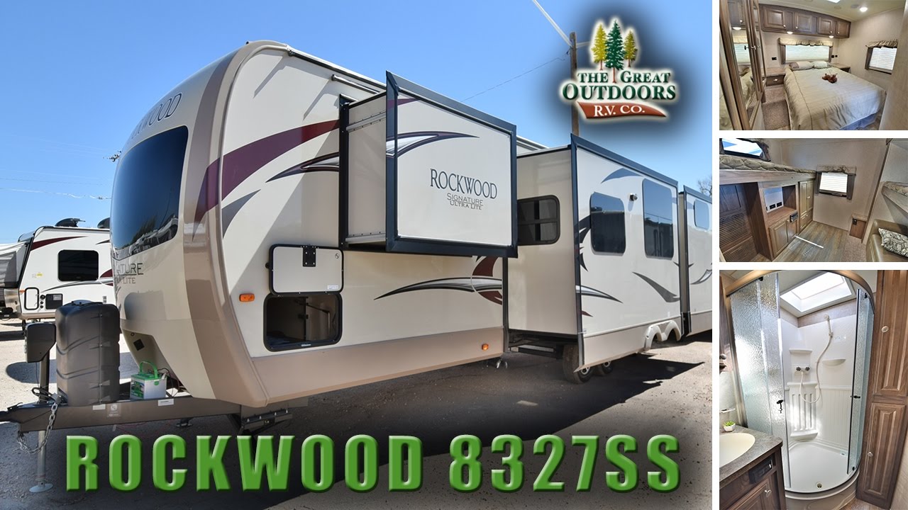 New Bunk Model 2018 FOREST RIVER ROCKWOOD 8327SS R1096 Camper Trailer Colorado Dealer