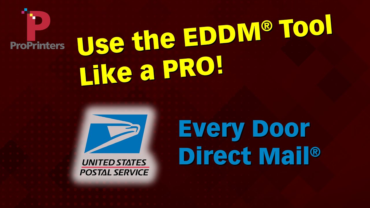 How to Use the USPS Every Door Direct Mail (EDDM) Tool Like a PRO! It's Really Easy!