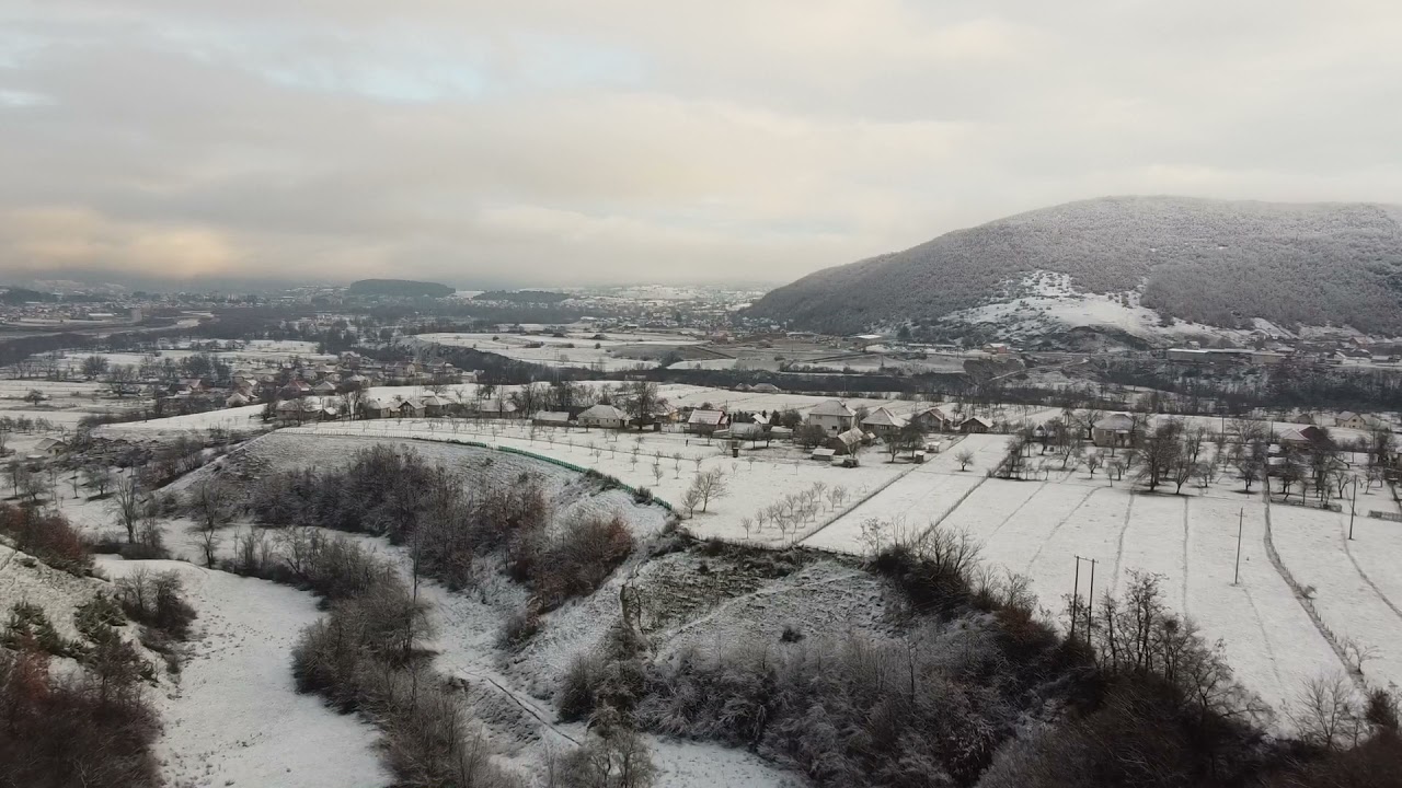 Berane, Donja Ržanica, prvi snijeg, snimak dronom
