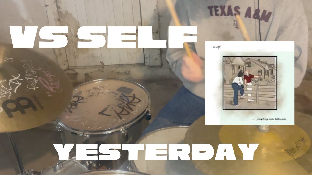 vs self - yesterday by beatles or: imagine by yoko ono as sung by john lennon drum cover