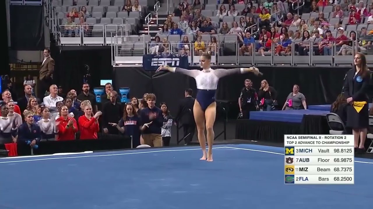 Cassie Stevens (Auburn) Floor 2022 National Championship Semifinals 9.9000
