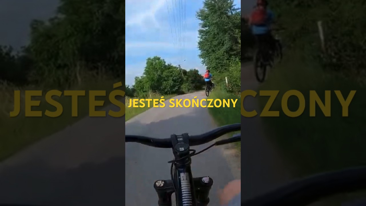 JESTEŚ SKOŃCZONY ‼️‼️ #angry #policja #police #bike #mtb #wheelie #manual