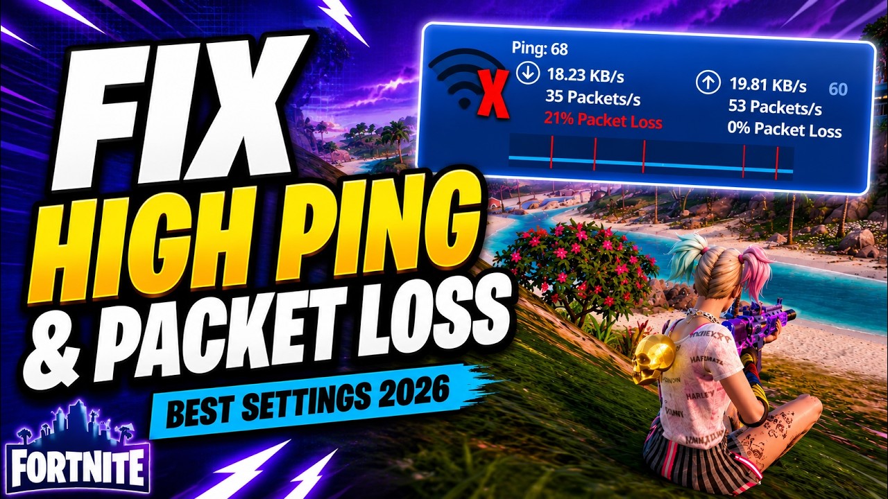 Fix Packet Loss, Ping Spikes & Lag in FORTNITE Chapter 7!