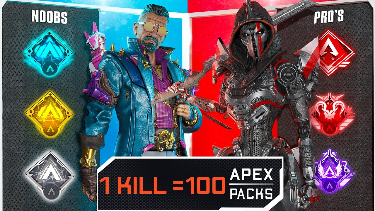 Every Kill = 100 Apex Packs... but with EVERY RANK (Bronze - Pro)