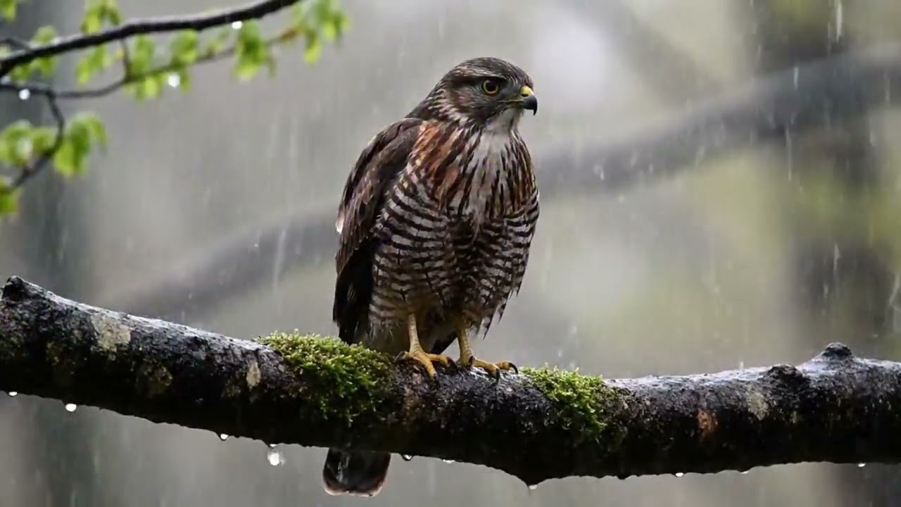 Rainy Day Melodies: Birds & Piano Serenity