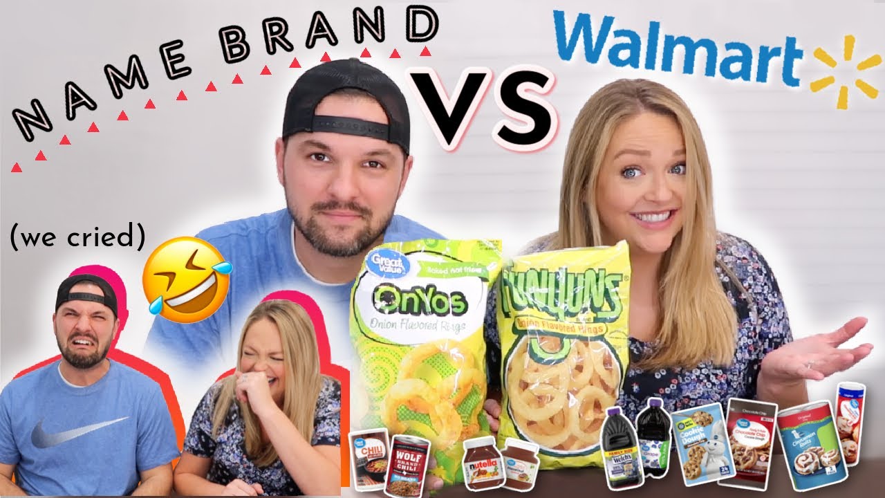 NAME BRAND vs WALMART // Is name brand actually better than off brand? [Great Value Taste Test]