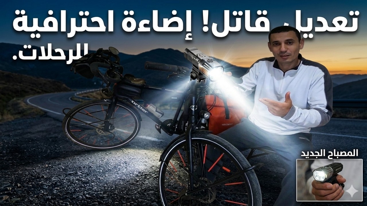 الجديد مع بيكالتي ركبت مصباح جديد كيخدم بالبطارية 12 فولت