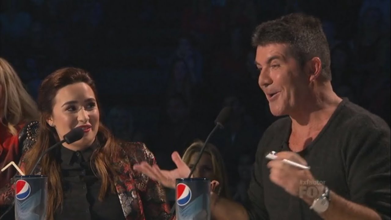 Demi Lovato and Simon Cowell 12 - The X Factor US LEGENDADO