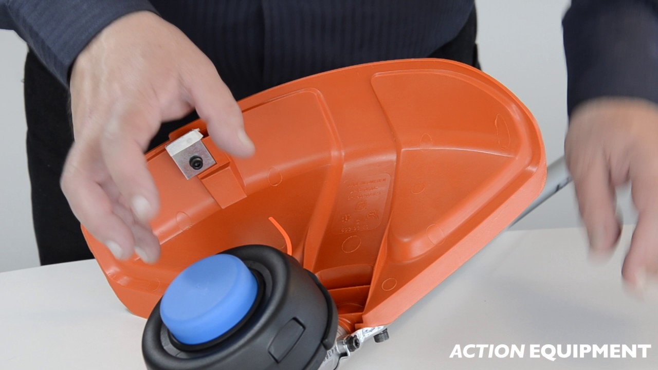 How to swap out trimmer head and grass blade