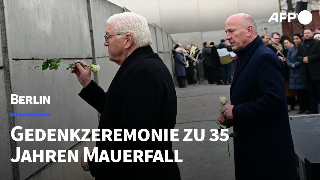 35 Jahre Mauerfall: Gedenkzeremonie in Berlin | AFP