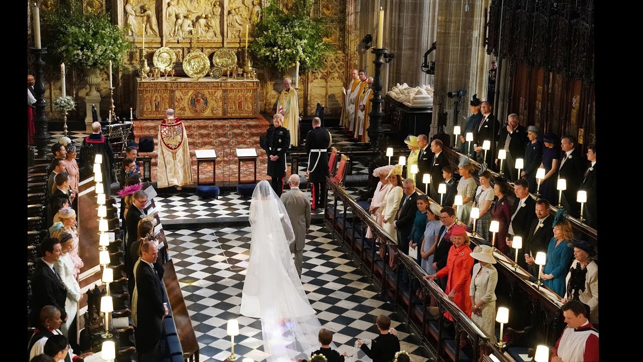 The Royal Wedding: The Bride walks down the aisle