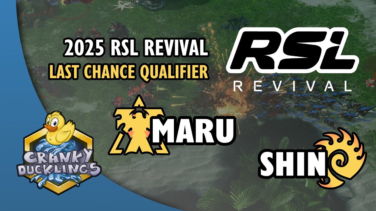 Maru vs SHIN - TvZ | 2025 RSL Revival: Last Chance Qualifier Co-Stream | StarCraft 2 Tournament