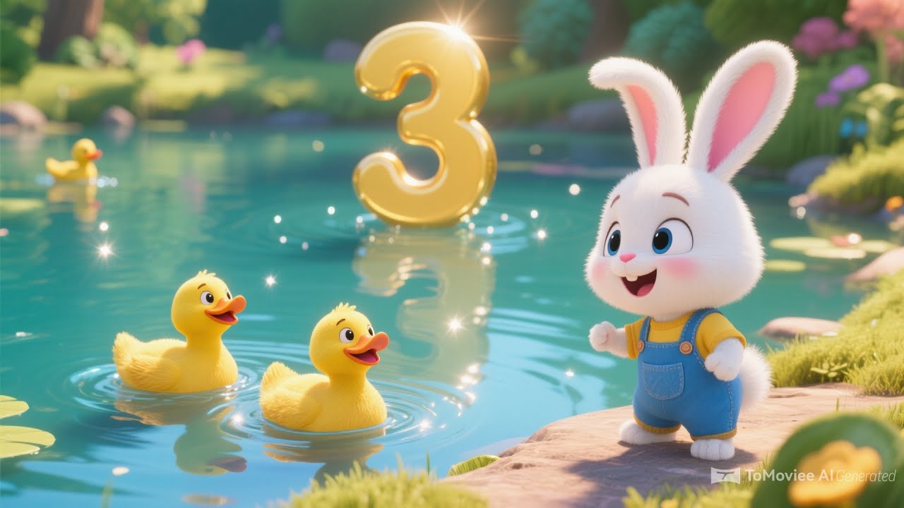 Count 1 to 10 with Cute Bunny Babies | Fun Numbers Song for Toddlers | Learn to Count