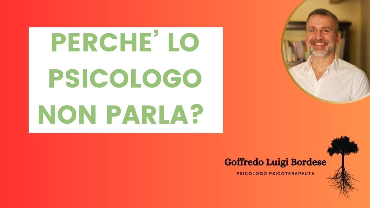 PERCHE' LO PSICOLOGO NON PARLA IN TERAPIA?
