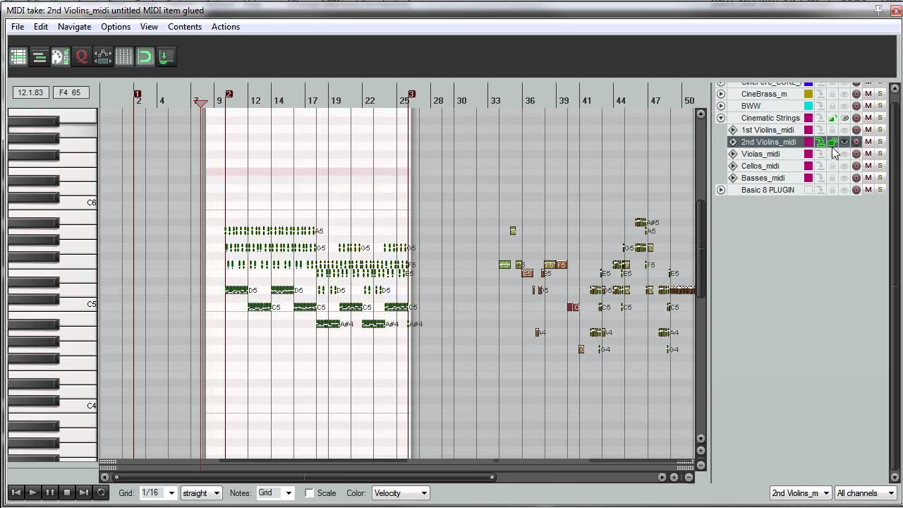 Working with Multiple MIDI Items in Reaper