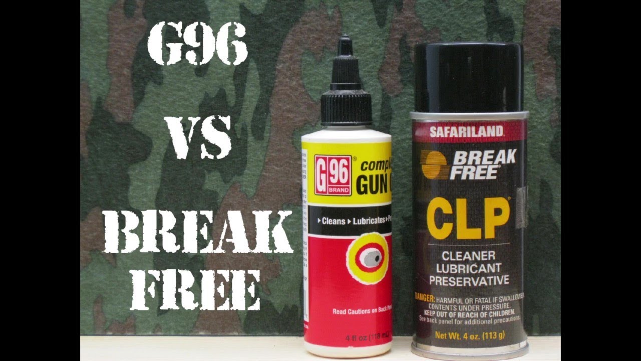 G96 Complete Gun Oil против Break Free CLP