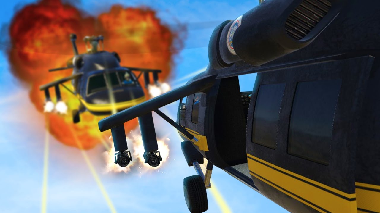 INSANE HELICOPTER VS HELICOPTER SKY BATTLE | GTA 5 Funny Moments