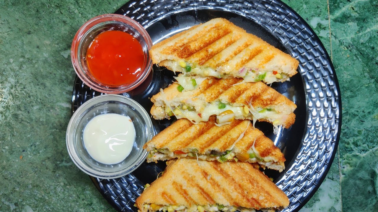 Pizza Sandwich | Sprouts-Corn Cheese Sandwich