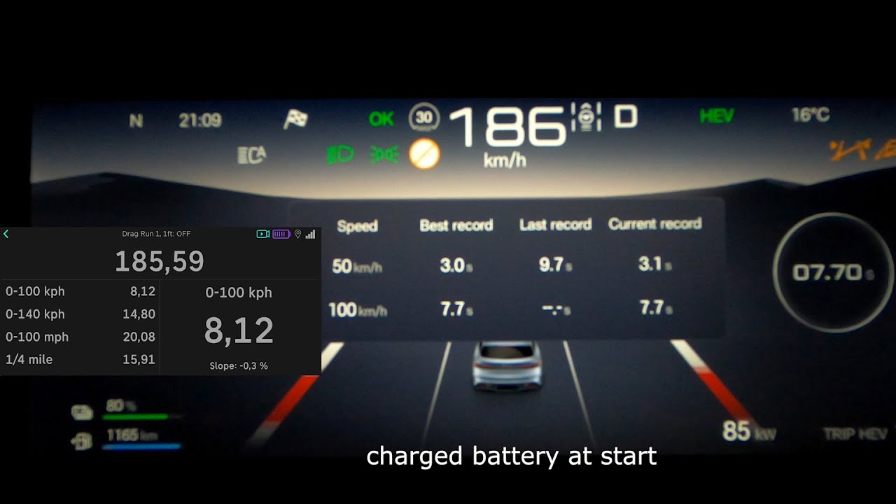 BYD Seal 6 DM-i Touring PHEV acceleration 0-60-100 mph 0-100-180 km/h top max speed GPS Plug-In 156