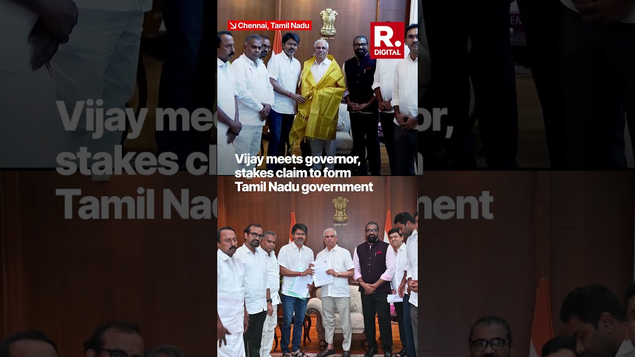 Vijay Meets Governor, Stakes Claim to Form Tamil Nadu Government