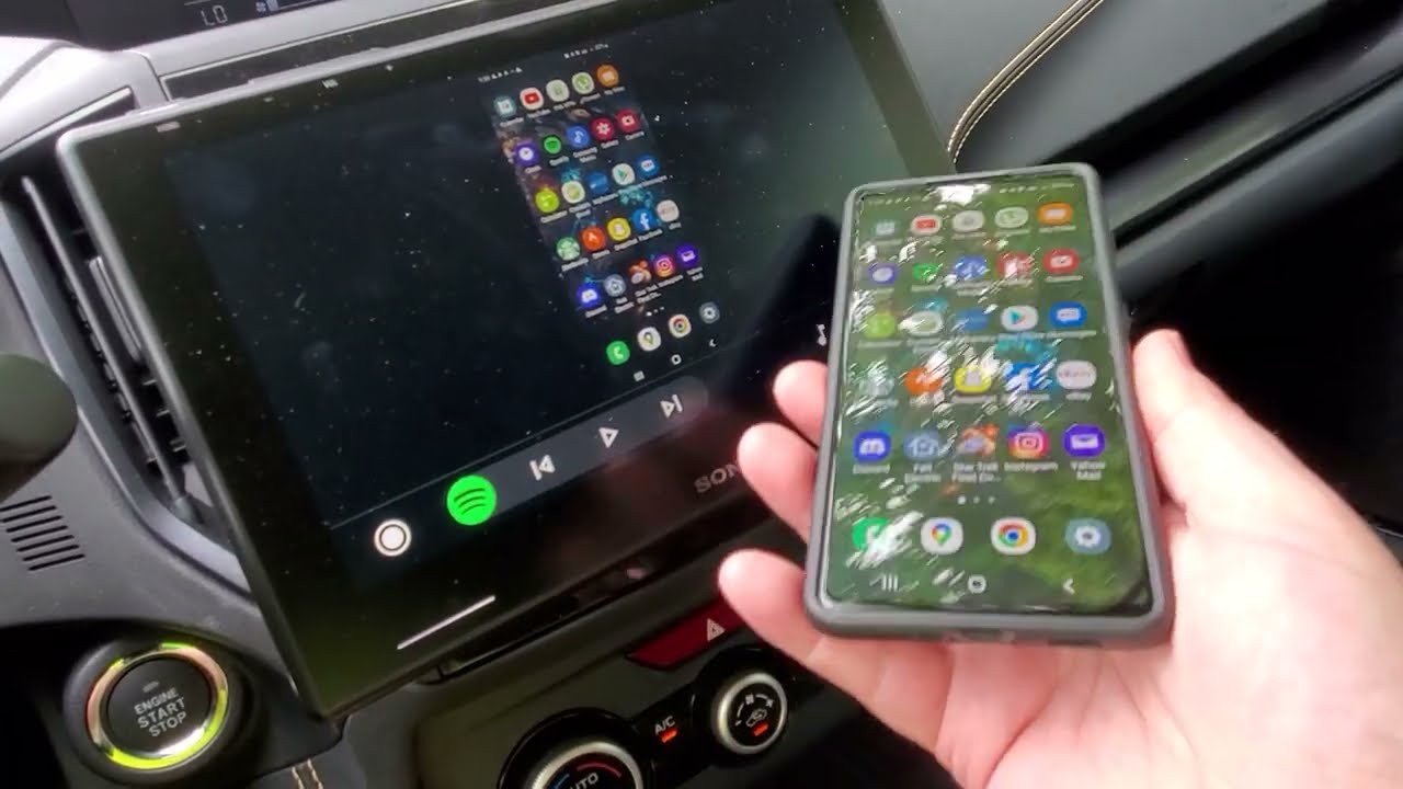 Screen Mirroring through Android Auto with Sony XAV-9500ES