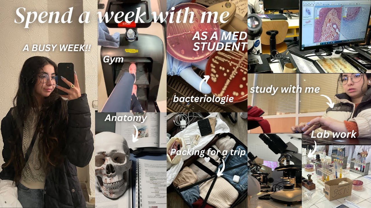 Проведите неделю со мной, студентом-медиком (лабораторные работы, ТП, учёба...)🔬👩‍⚕️