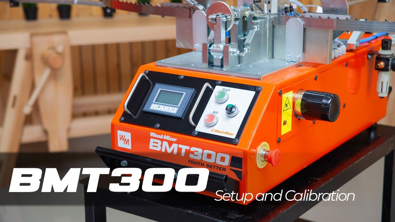 Настройка и калибровка разводного станка BMT300 для ленточных пил | Wood-Mizer Europe