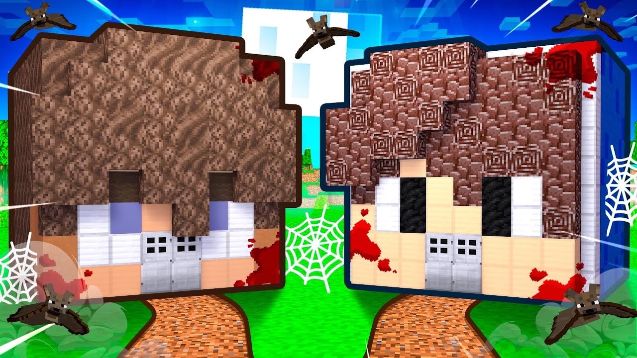 Helix vs Danny STRAŠIDELNÝ DŮM Ve Stavěcí Soutěži v Minecraftu!
