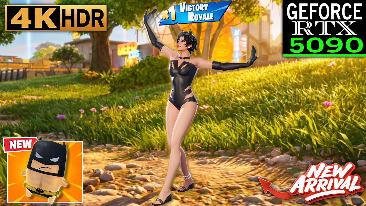 Fortnite (RTX 5090) Zero Build 4K Gameplay | Coastal Catwoman Skin - Chapter 7 Season 3