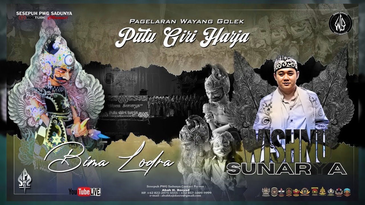 WAYANG GOLEK PUTU GIRI HARJA, DALANG WISNU SUNARYA, LAKON BIMA LODRA.
