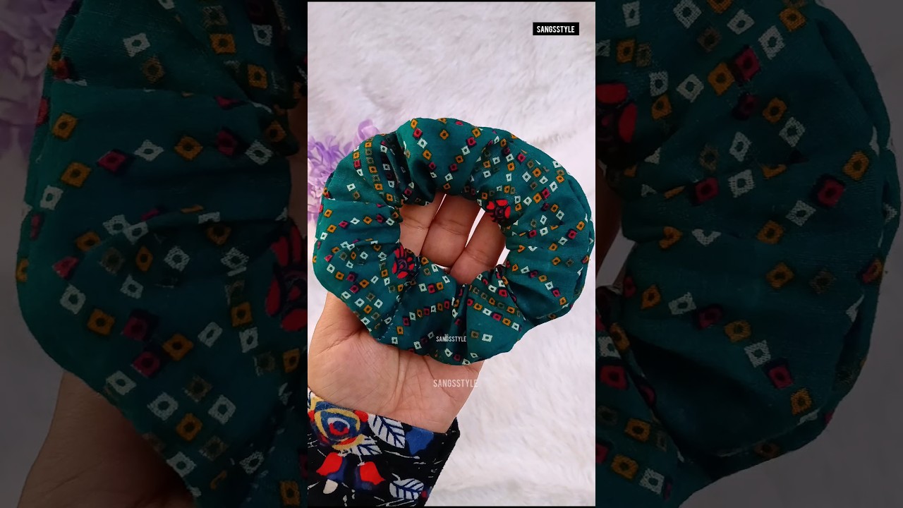 रुपये -10 मे cotton Scrunchie घर पे बनाये| No Sewing Machine|Diy viral scrunchie