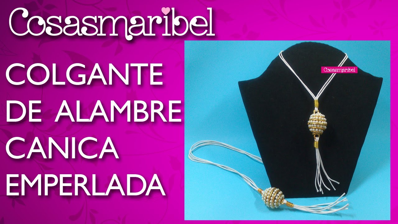 DIY:Como hacer una joya con una canica.Collares de alambre.