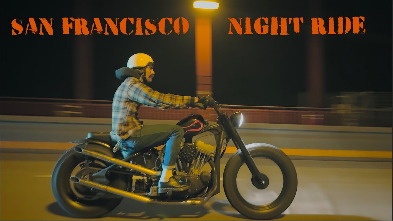 SPORTSTER CHOPPER SAN FRANCISCO NIGHT RIDE