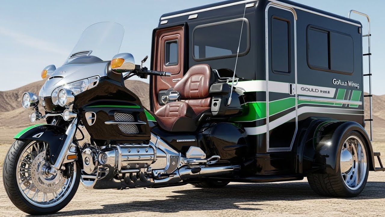 2025 Honda Gold Wing Black Trike Camper 😱 | Ultimate Touring Motorcycle with Mini Home on Wheels