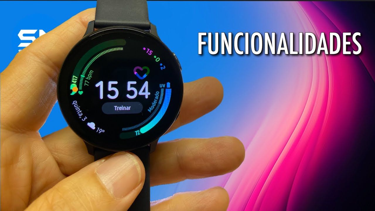 Funcionalidades do Galaxy Watch Active 2 Portugues
