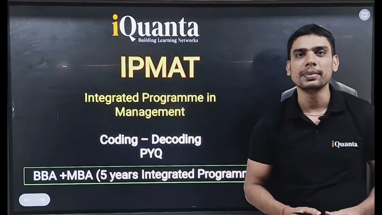 Coding-Decoding for IPMAT, iQuanta Patna