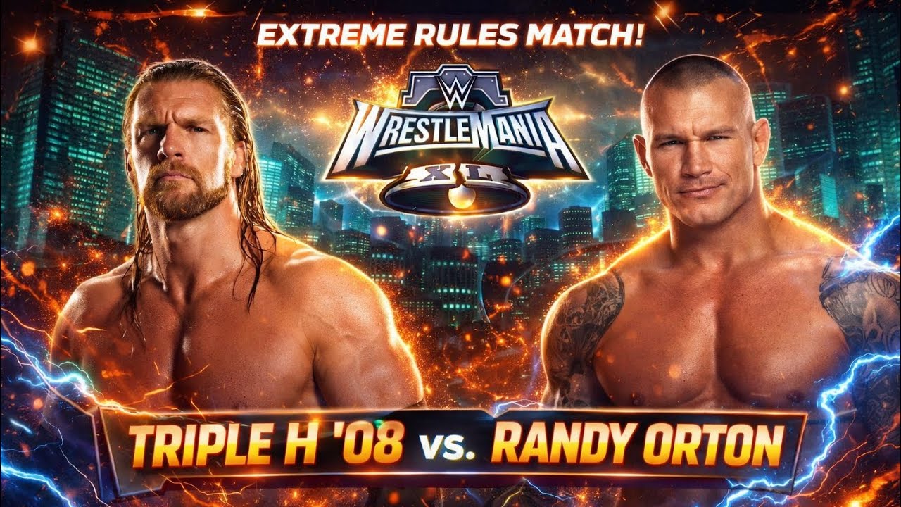 Triple H vs Randy Orton Extreme Rules Match | WrestleMania XL | WWE 2K25