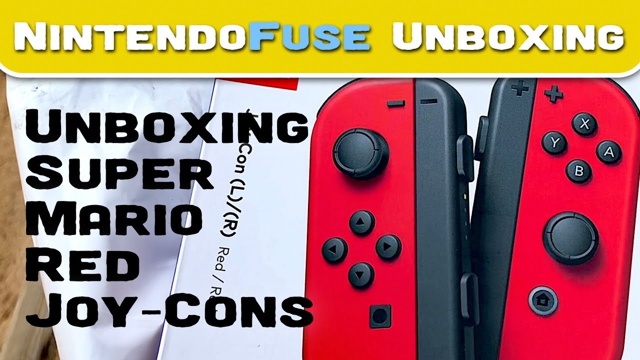 Unboxing Red Joy Cons Nintendo Switch