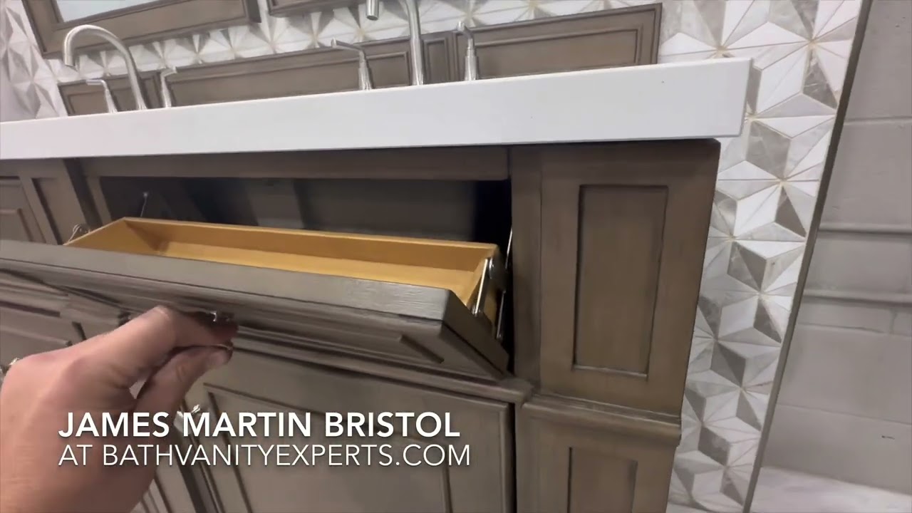 James Martin Bristol 60-inch Double Whitewashed Walnut Bathroom Vanity 157-V60D-WW - Quick Review