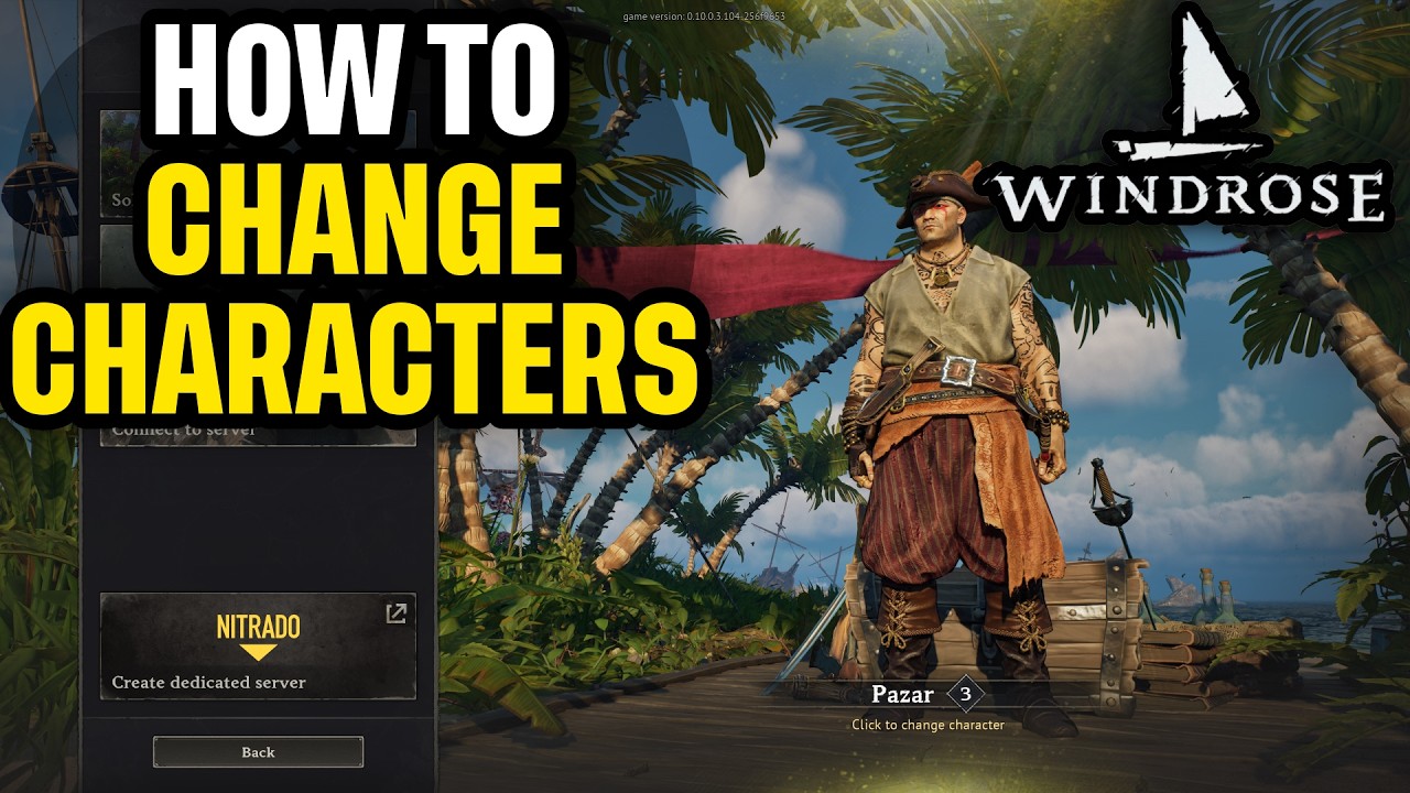Как создать второго персонажа в Windrose Change Characters Guide
