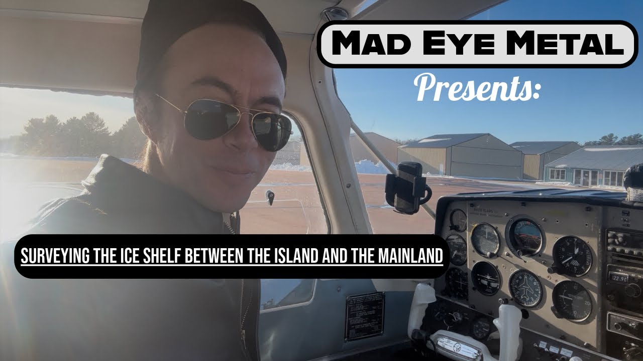 Surveying the ice shelf between the island and the mainland