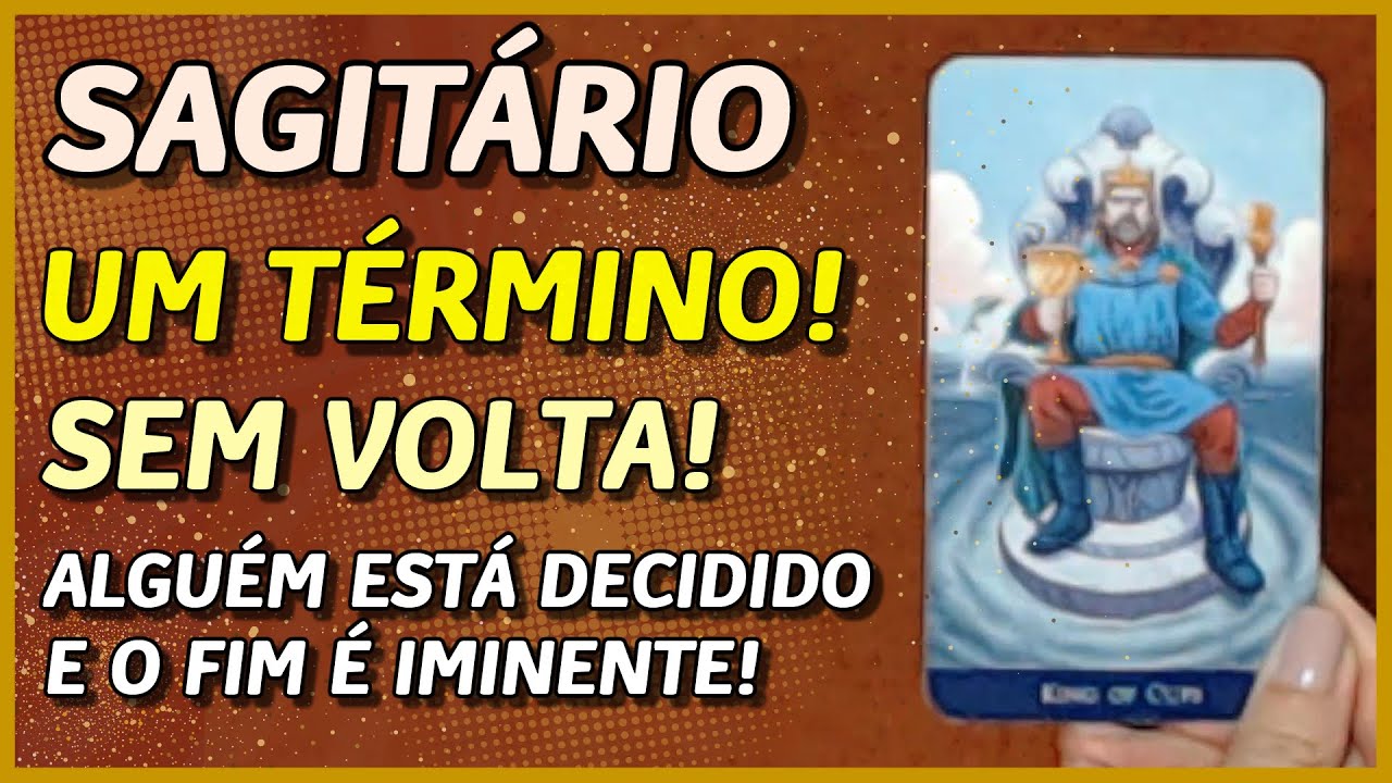 SAGITÁRIO ♐️ // ⚡️UM TÉRMINO SEM VOLTA!⚡️⚖️💍- ALGUÉM DECIDIDO A DAR UM FIM!⚡️✈️