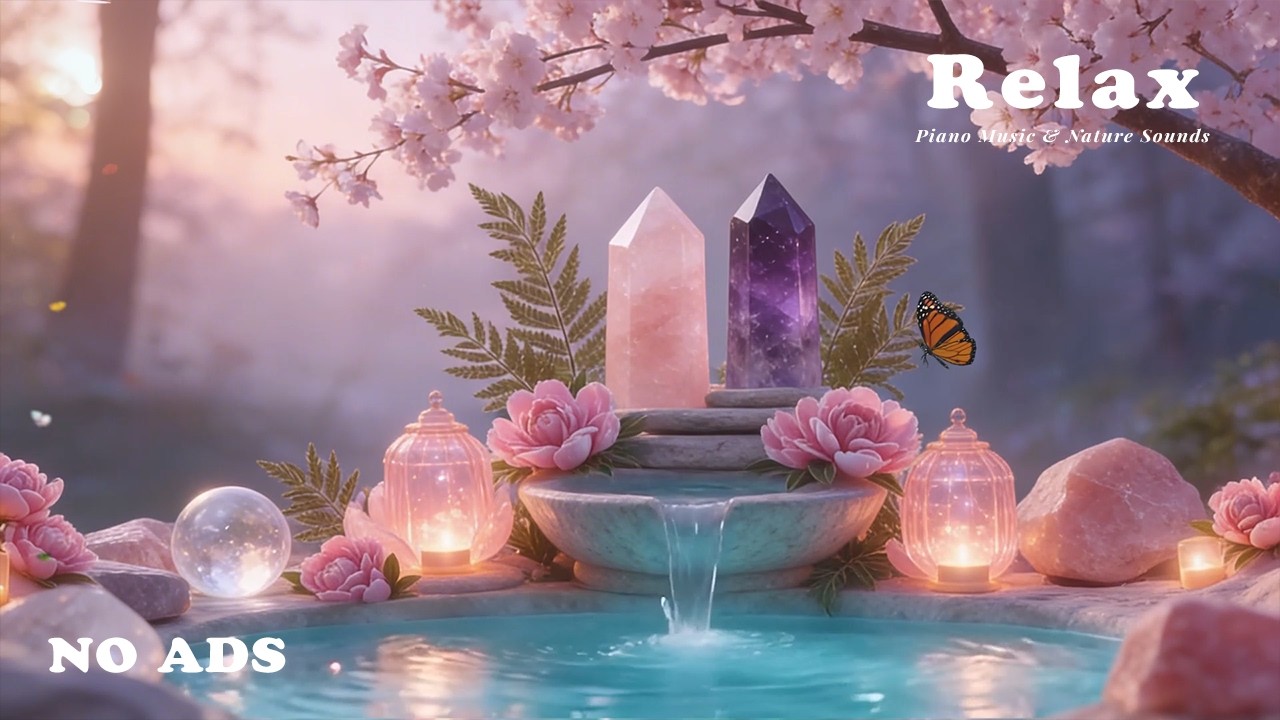 Healing Piano with Stream Ambience 🌿 Insomnia Relief, Stress Recovery & Calm Mind Sleep